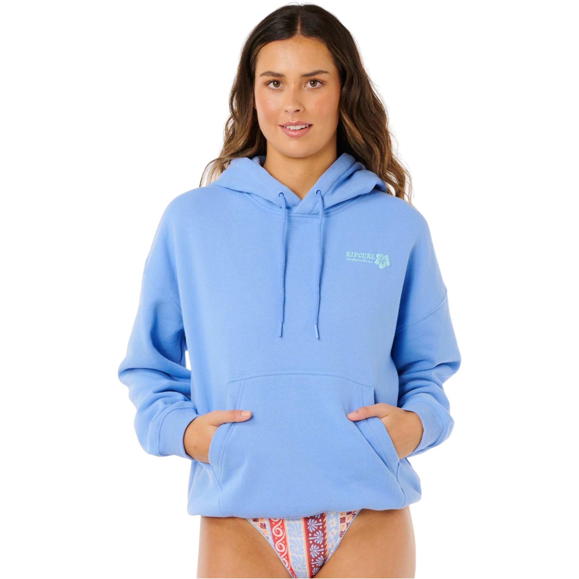 2026 Rip Curl Womens Surf Puff Heritage Hoodie 0A0WFL - Cornflower